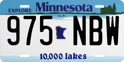 MN license plate 975NBW