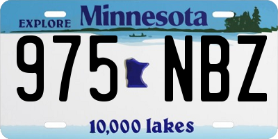 MN license plate 975NBZ
