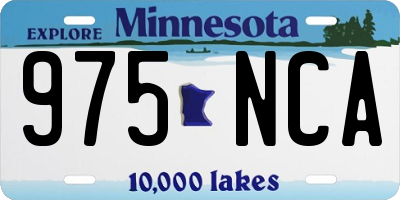 MN license plate 975NCA