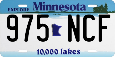 MN license plate 975NCF