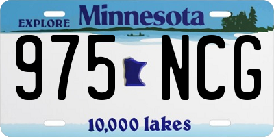 MN license plate 975NCG