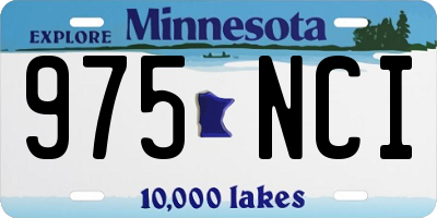 MN license plate 975NCI