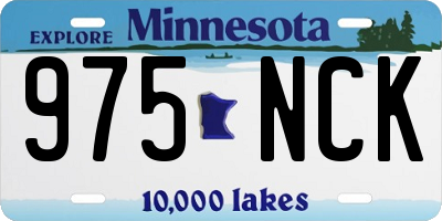 MN license plate 975NCK