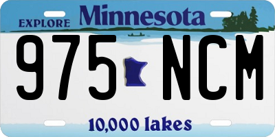 MN license plate 975NCM