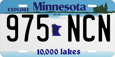 MN license plate 975NCN