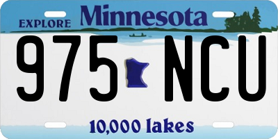 MN license plate 975NCU