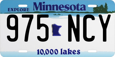 MN license plate 975NCY