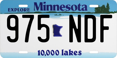 MN license plate 975NDF