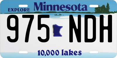 MN license plate 975NDH