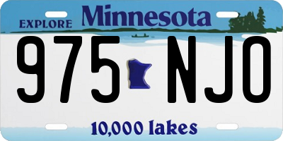 MN license plate 975NJO