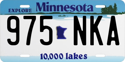 MN license plate 975NKA
