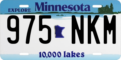 MN license plate 975NKM