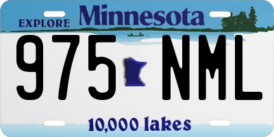 MN license plate 975NML