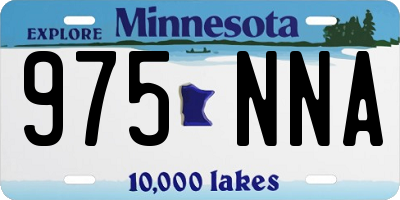 MN license plate 975NNA