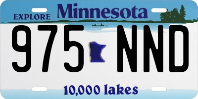 MN license plate 975NND