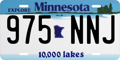 MN license plate 975NNJ