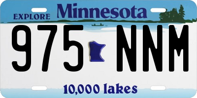 MN license plate 975NNM