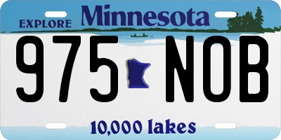 MN license plate 975NOB
