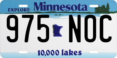 MN license plate 975NOC