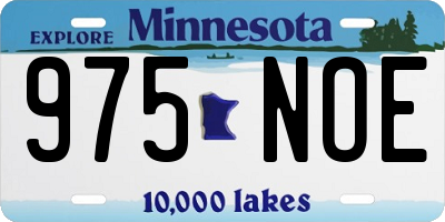 MN license plate 975NOE