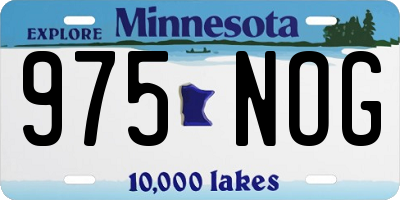 MN license plate 975NOG