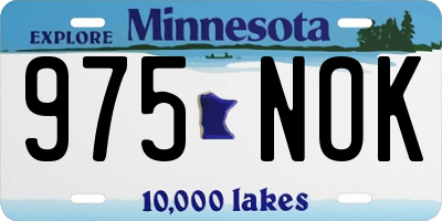 MN license plate 975NOK