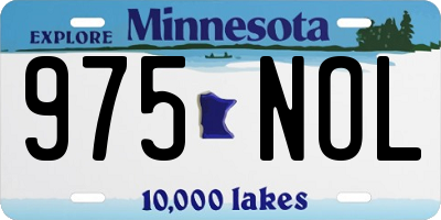 MN license plate 975NOL