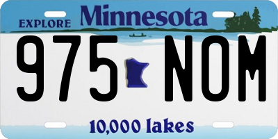 MN license plate 975NOM