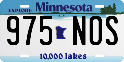 MN license plate 975NOS