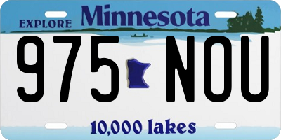 MN license plate 975NOU