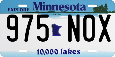 MN license plate 975NOX