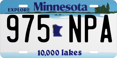 MN license plate 975NPA