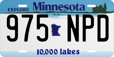 MN license plate 975NPD