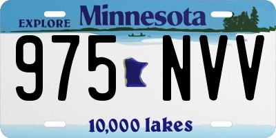 MN license plate 975NVV