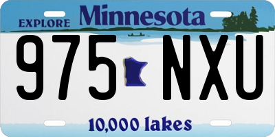 MN license plate 975NXU