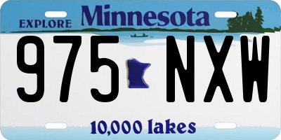MN license plate 975NXW