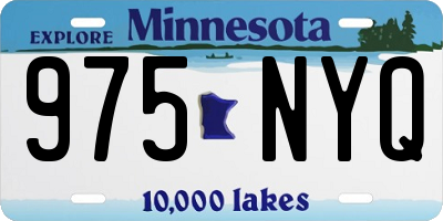 MN license plate 975NYQ