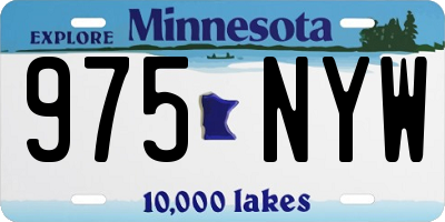 MN license plate 975NYW