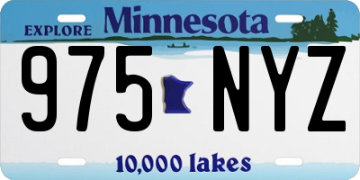 MN license plate 975NYZ