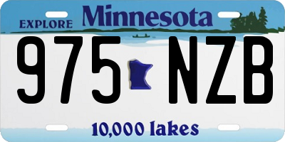 MN license plate 975NZB