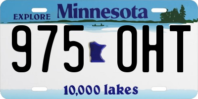 MN license plate 975OHT