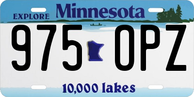 MN license plate 975OPZ