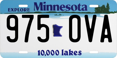 MN license plate 975OVA