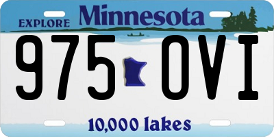MN license plate 975OVI