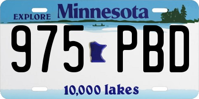 MN license plate 975PBD