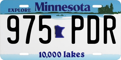 MN license plate 975PDR