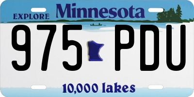 MN license plate 975PDU