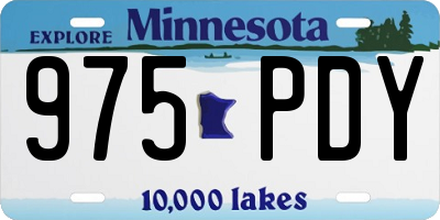 MN license plate 975PDY