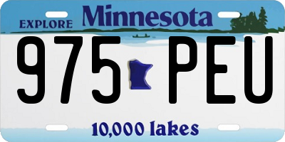 MN license plate 975PEU