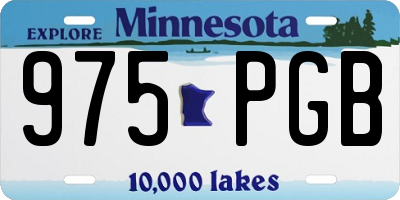 MN license plate 975PGB